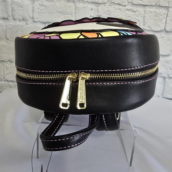 Loungefly Bambi Flower Mini Backpack Floral Blooms Colorful Disney Bag New - Picture 6 of 16